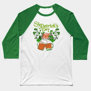 St Patricks Day Pale Ale Beer Waterfall Baseball T-Shirt